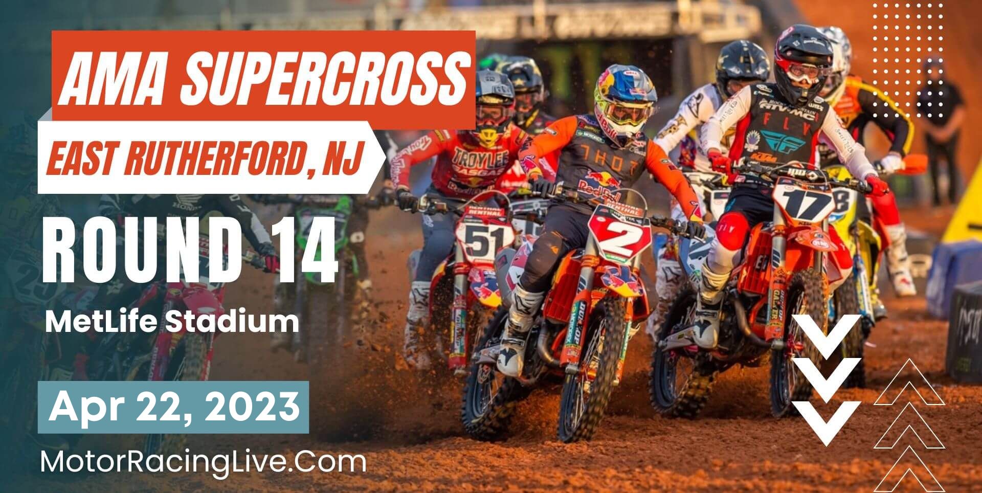 East Rutherford Round 14 Live Stream 2023 | AMA Supercross